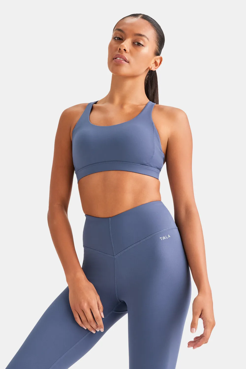 SkinLuxe Tank Sports Bra - Vintage Blue sold by TALA