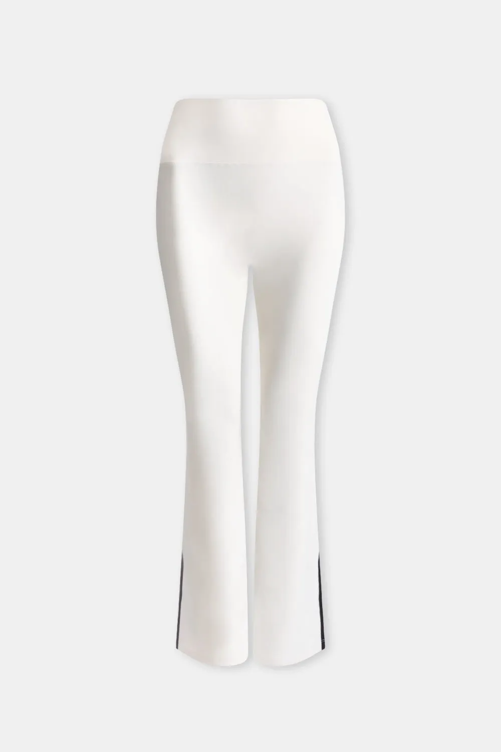 DayFlex Contrast Stripe Side Split Flared Yoga Pant No Front Seam - Ivory And Shadow Black sold by TALA product image thumbnail 2