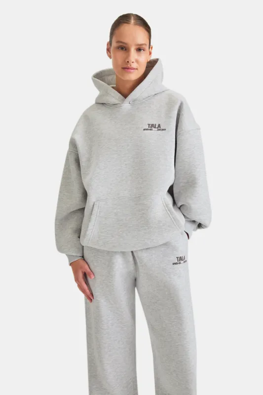 TALA WINTER SPORTS OVERSIZED HOODIE - GREY MARL sold by TALA