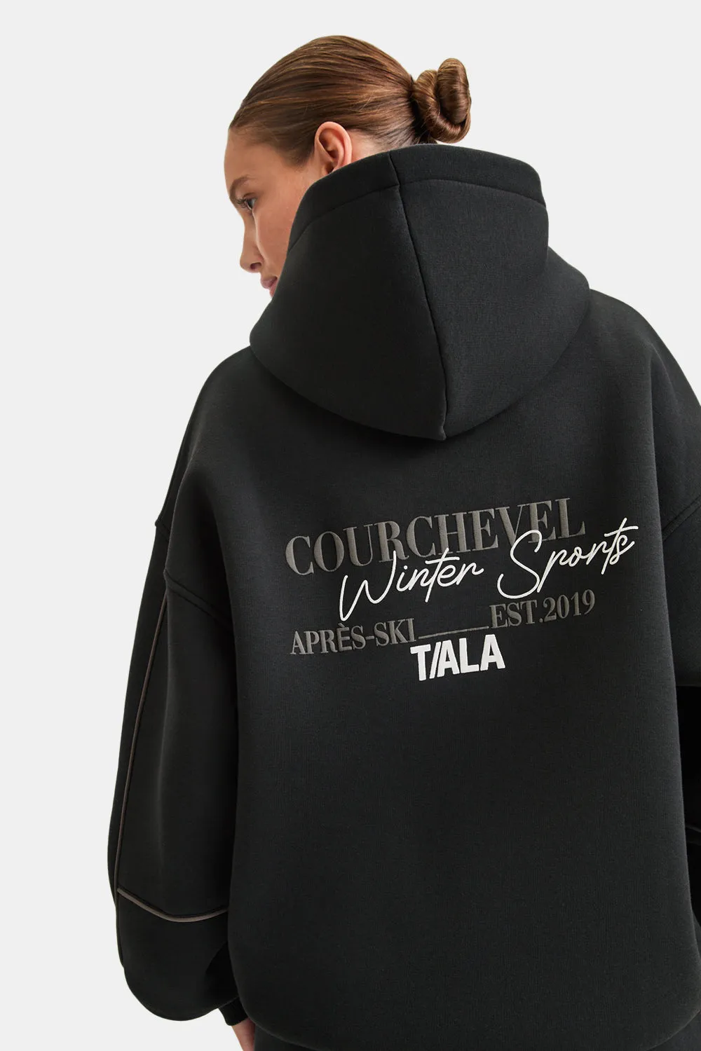 TALA WINTER SPORTS OVERSIZED HOODIE - VINTAGE BLACK sold by TALA product image thumbnail 4