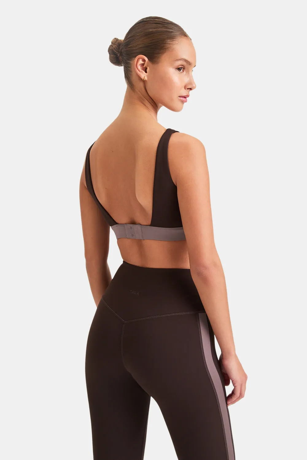 DayFlex Open Back Square Neck Sports Bra - Americano And Mocha sold by TALA product image thumbnail 4