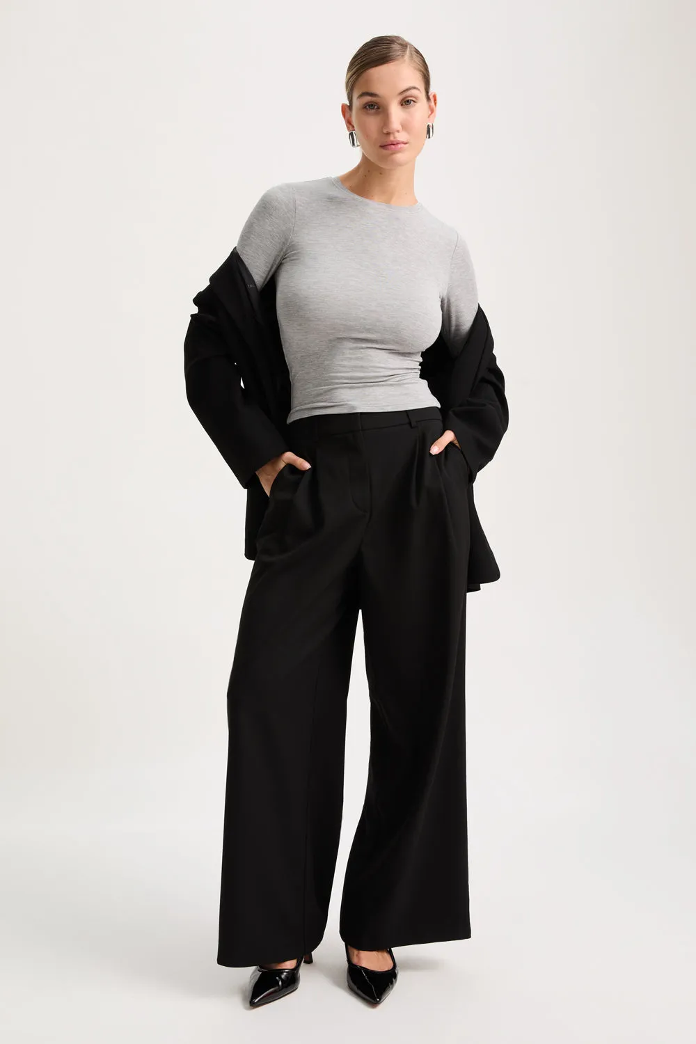 365 Long Sleeve Top - Grey Marl sold by TALA product image thumbnail 4