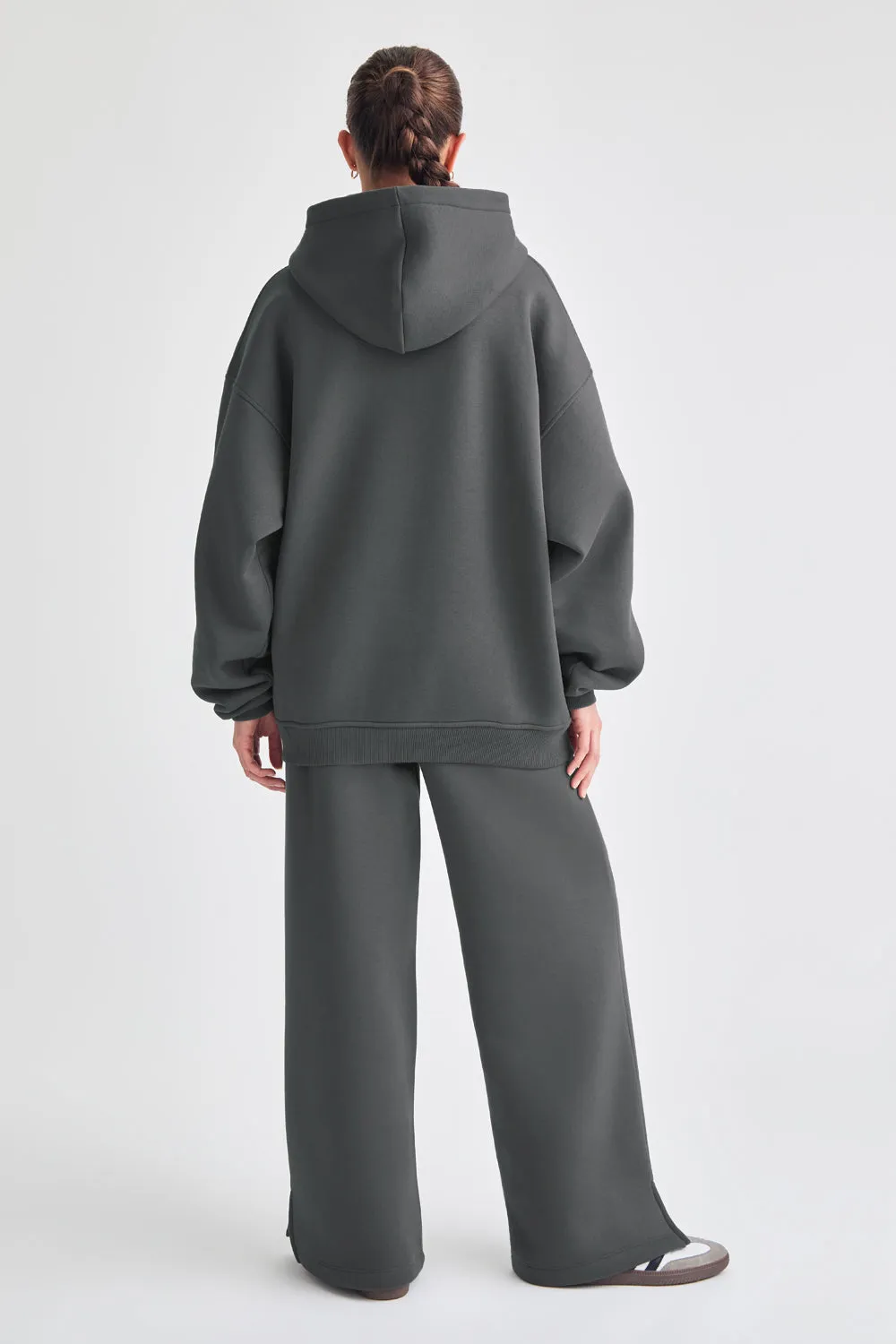 WIDE LEG CLUB LOGO JOGGER - CHARCOAL sold by TALA product image thumbnail 4