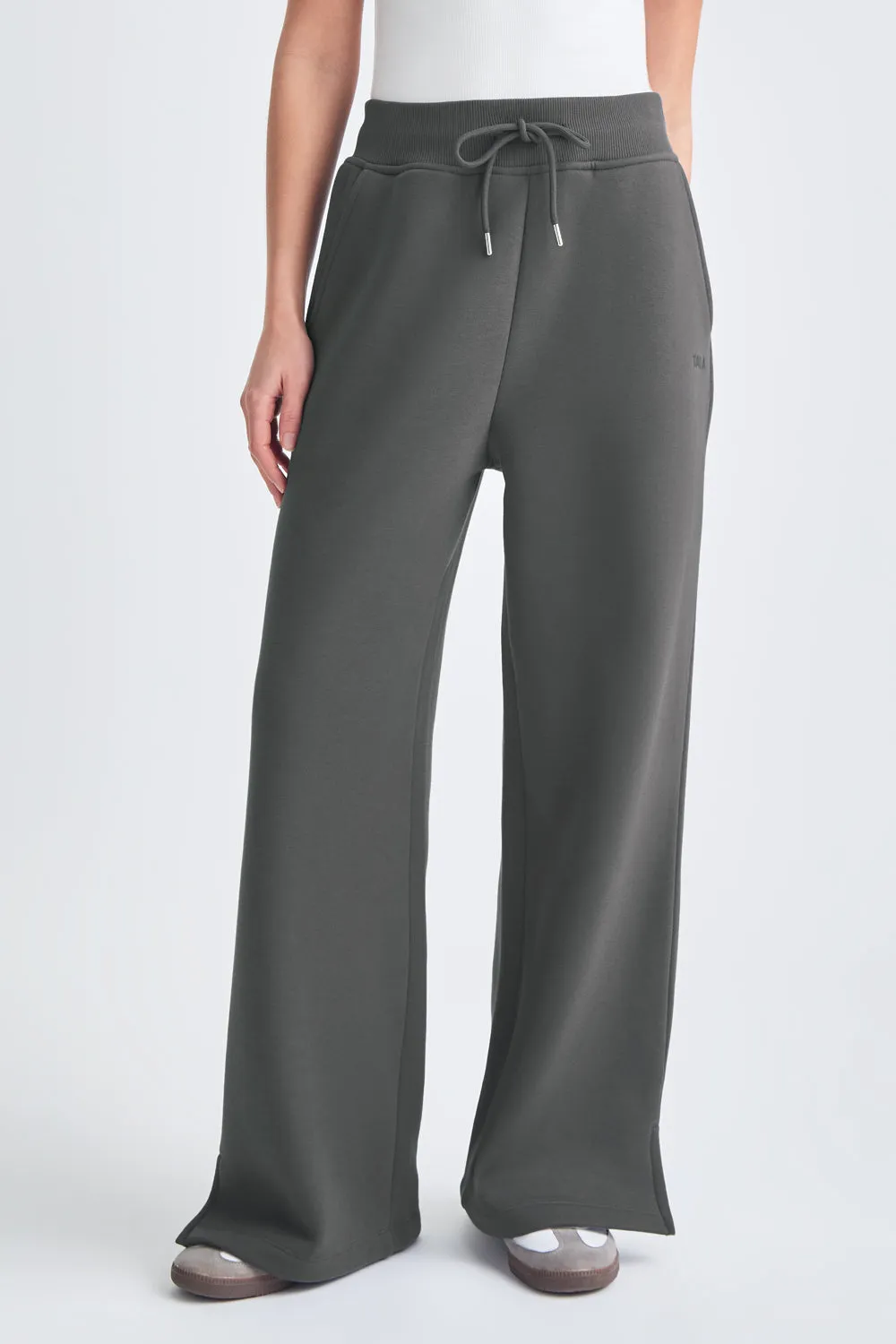 WIDE LEG CLUB LOGO JOGGER - CHARCOAL sold by TALA product image thumbnail 3