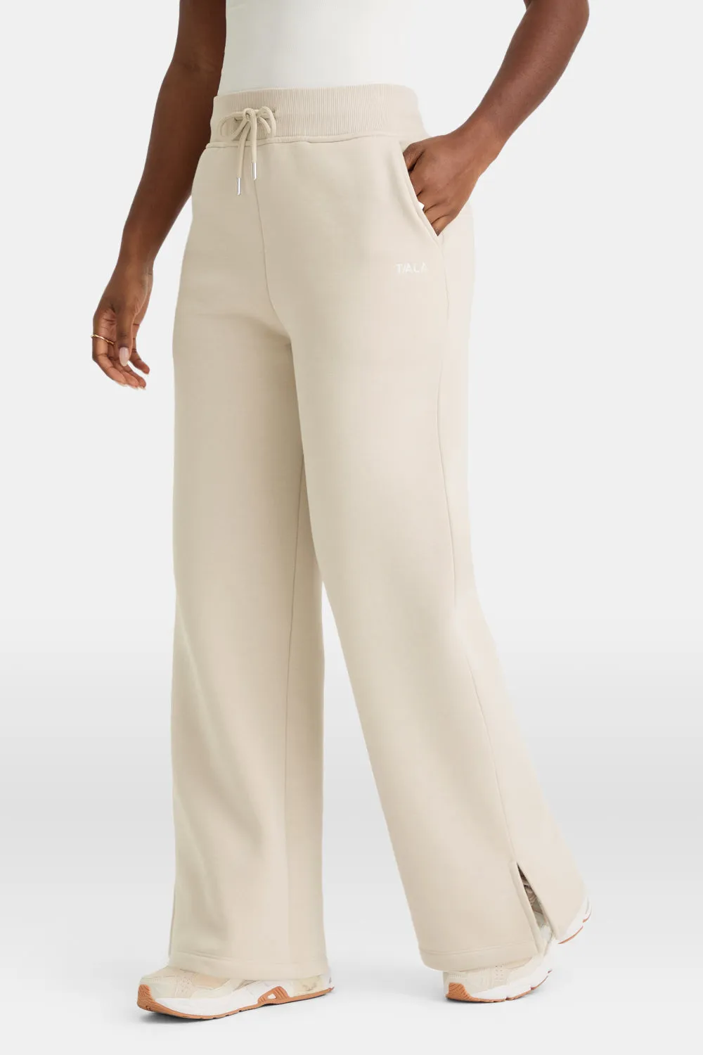 Wide Leg Club Logo Jogger - Chai sold by TALA product image thumbnail 3