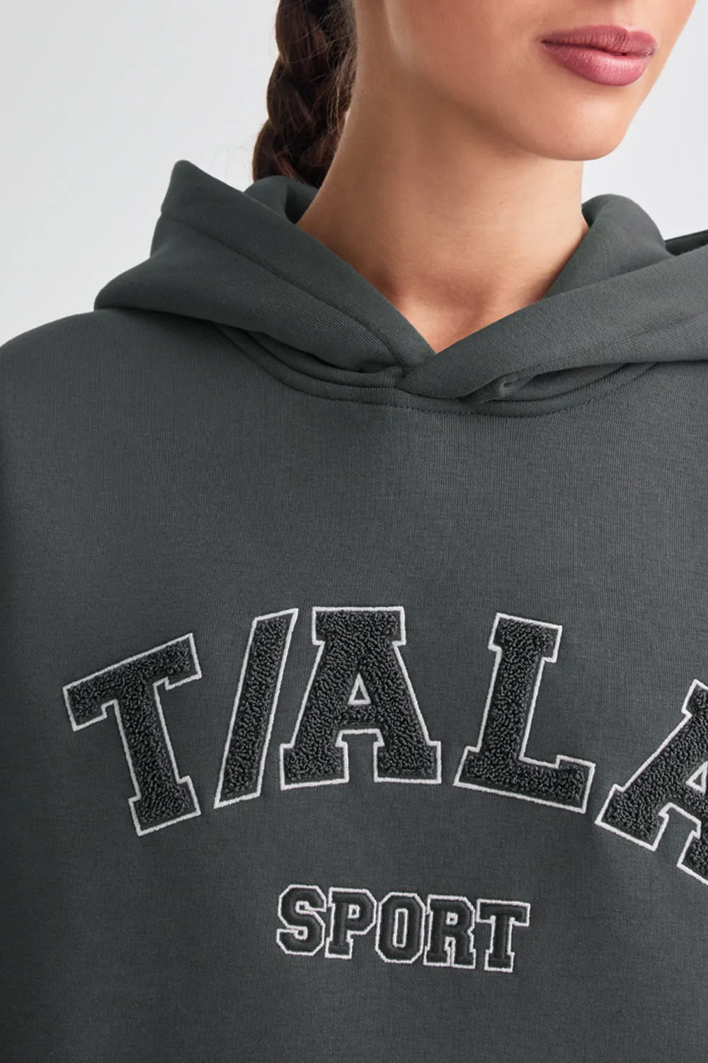 OVERSIZED CLUB HOODIE - CHARCOAL sold by TALA product image thumbnail 3