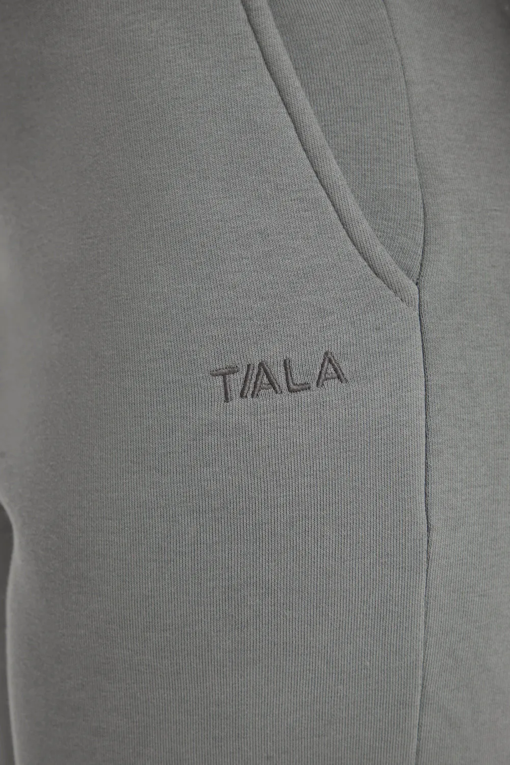 WIDE LEG CLUB LOGO JOGGER - SLATE GREY sold by TALA product image thumbnail 3