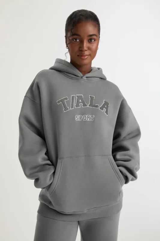 Oversized Club Hoodie - Slate Grey sold by TALA