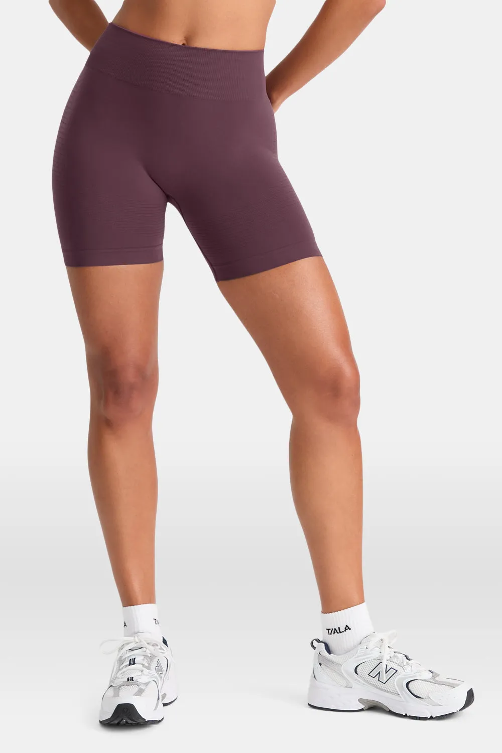 Sculpt Seamless Scrunch Shorts - Plum Marl sold by TALA product image thumbnail 3