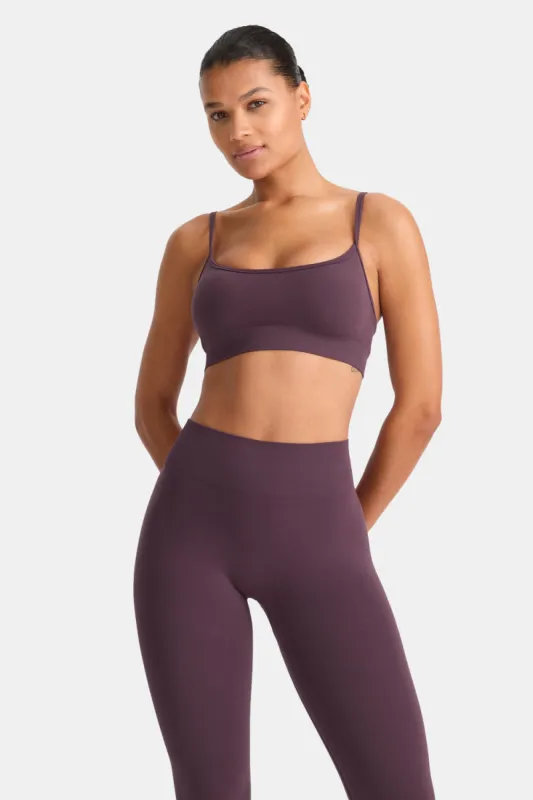 Sculpt Seamless Bandeau Sports Bra - Plum Marl sold by TALA
