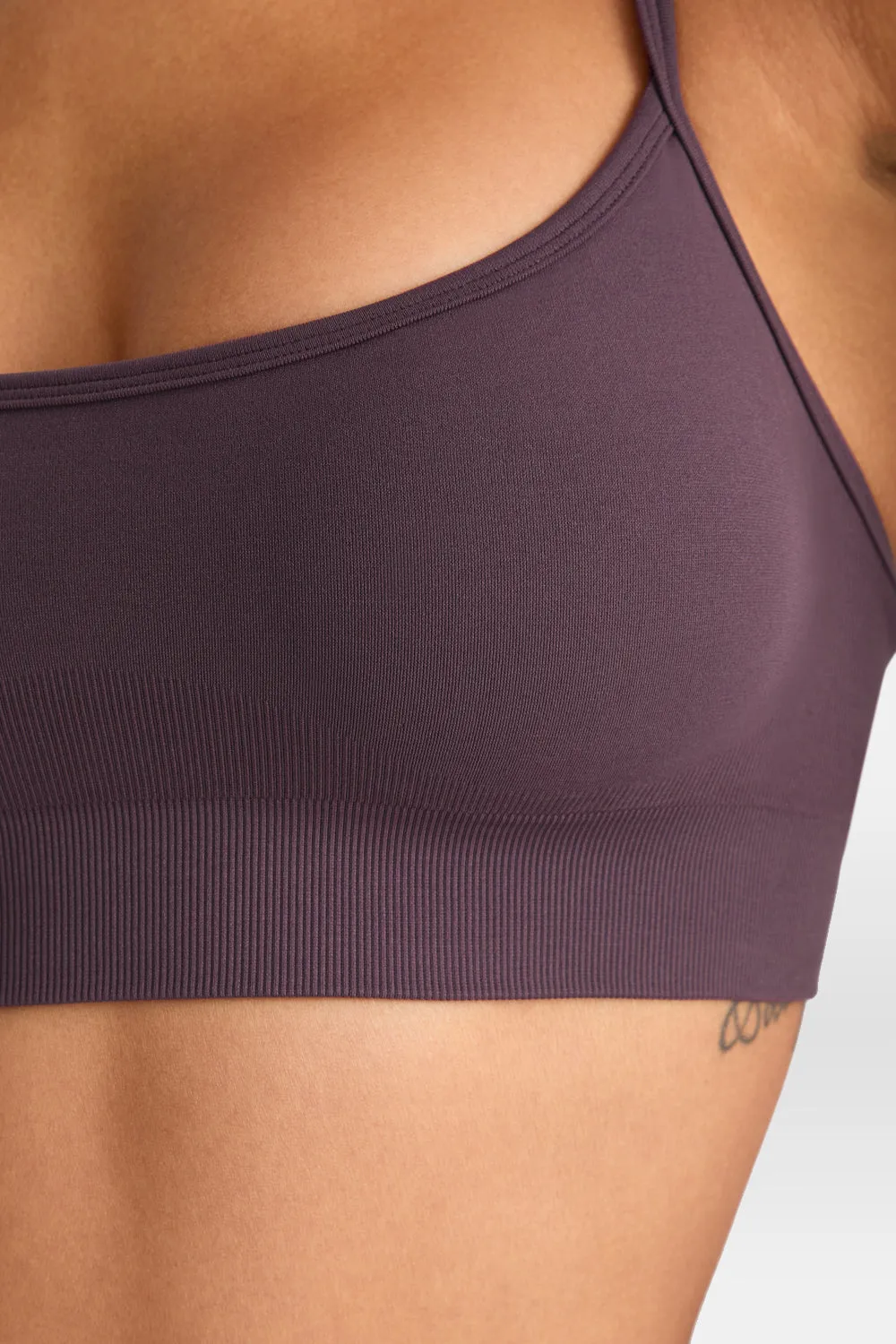 Sculpt Seamless Bandeau Sports Bra - Plum Marl sold by TALA product image thumbnail 5