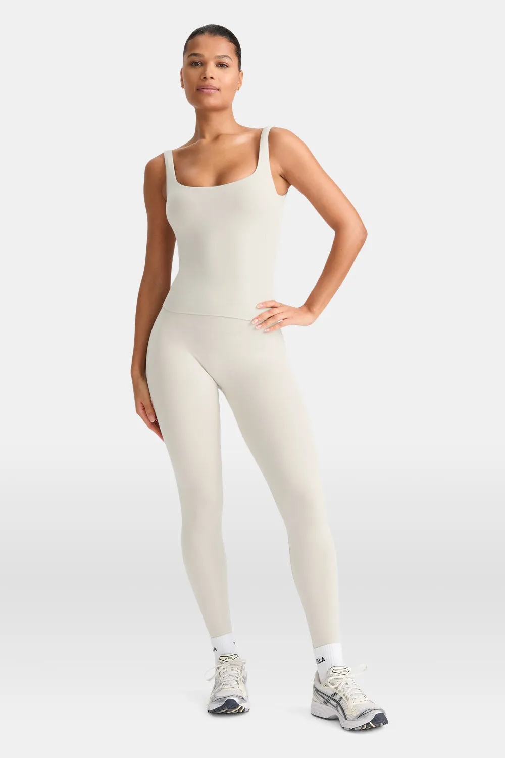 Sculpt Seamless Built-In Bra Vest - Chai Marl sold by TALA product image thumbnail 3