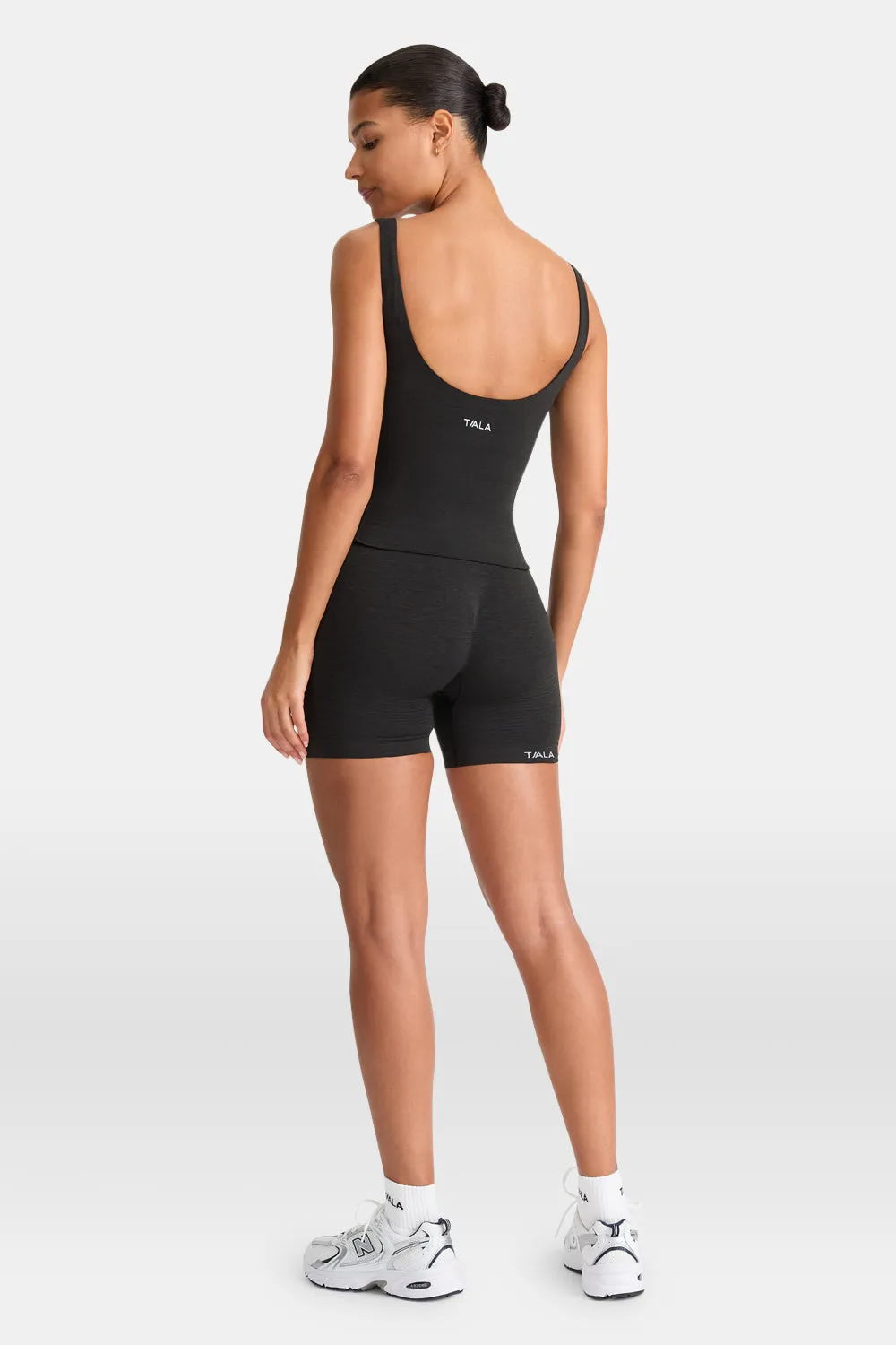 Sculpt Seamless Built-In Bra Vest - Black Marl sold by TALA product image thumbnail 3