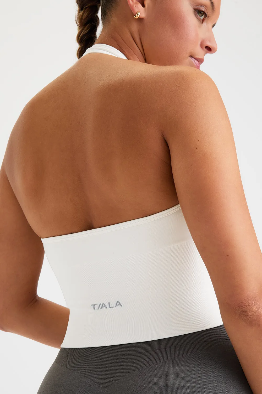 Sculpt Seamless Halter Tank - Milk Marl sold by TALA product image thumbnail 3