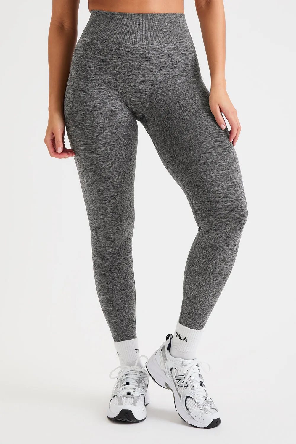 Sculpt Seamless Scrunch Legging - Charcoal Marl sold by TALA product image thumbnail 4
