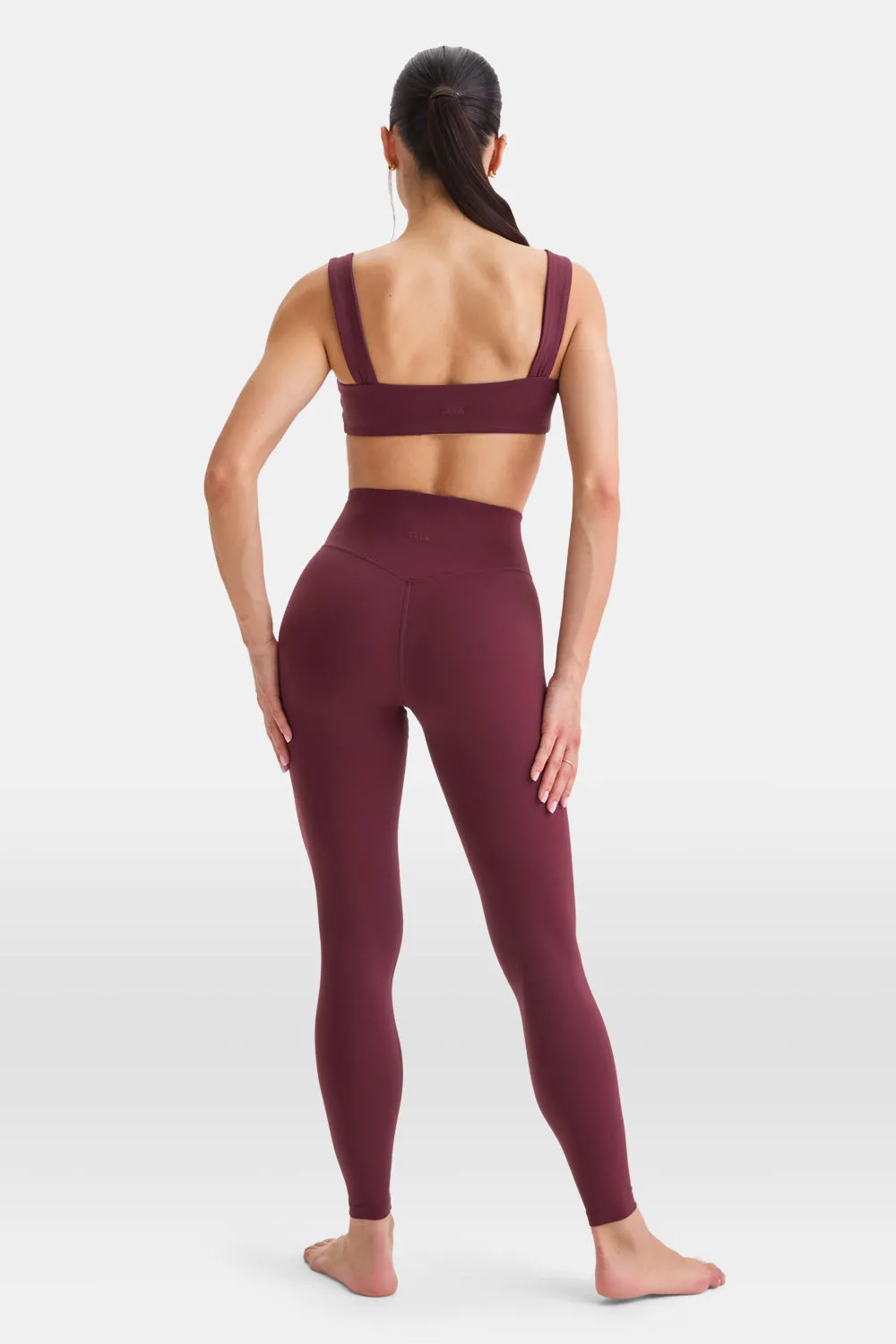 DayFlex Wrap High Waisted Legging - Burgundy sold by TALA product image thumbnail 3