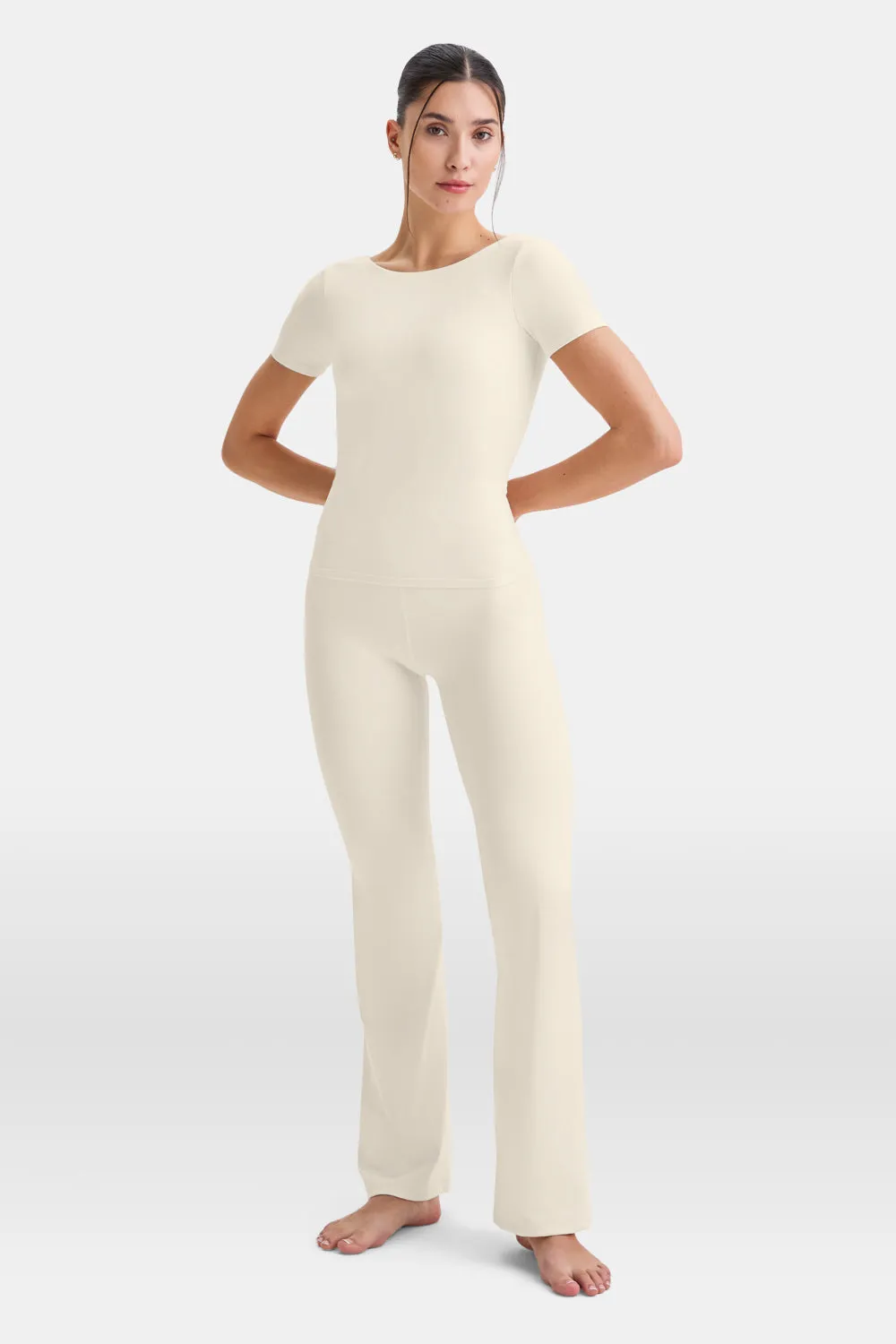 DayFlex Twist Back T-Shirt - Buttermilk sold by TALA product image thumbnail 4