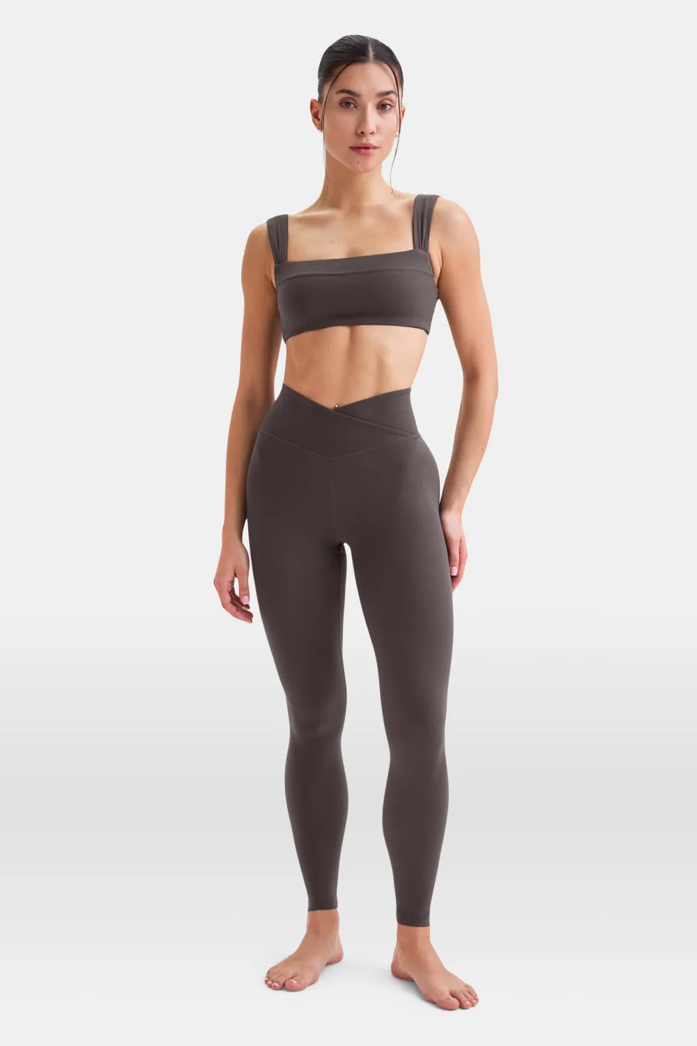 DayFlex Ruched Bandeau Sports Bra - Cool Espresso sold by TALA product image thumbnail 3