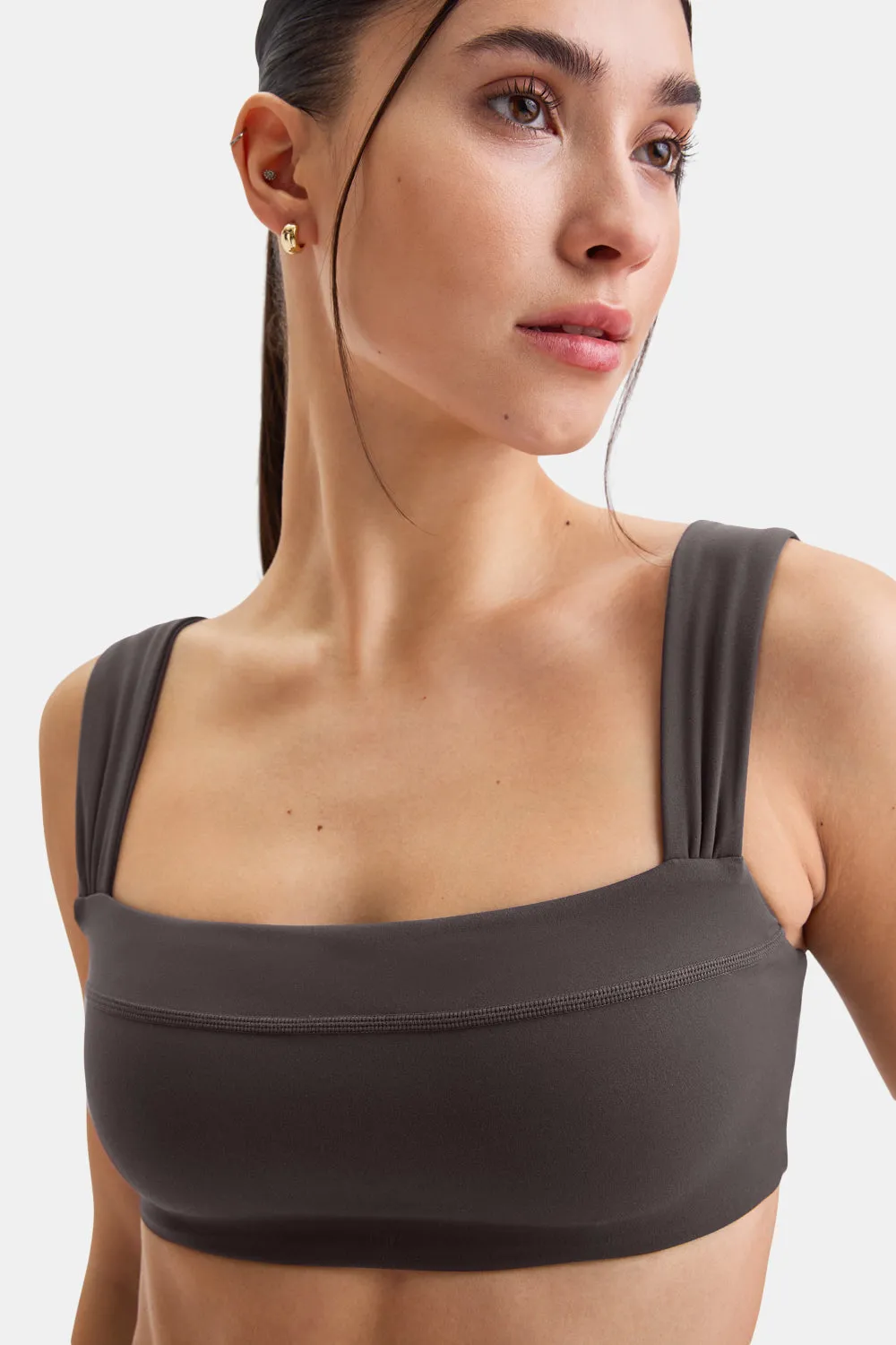 DayFlex Ruched Bandeau Sports Bra - Cool Espresso sold by TALA product image thumbnail 5