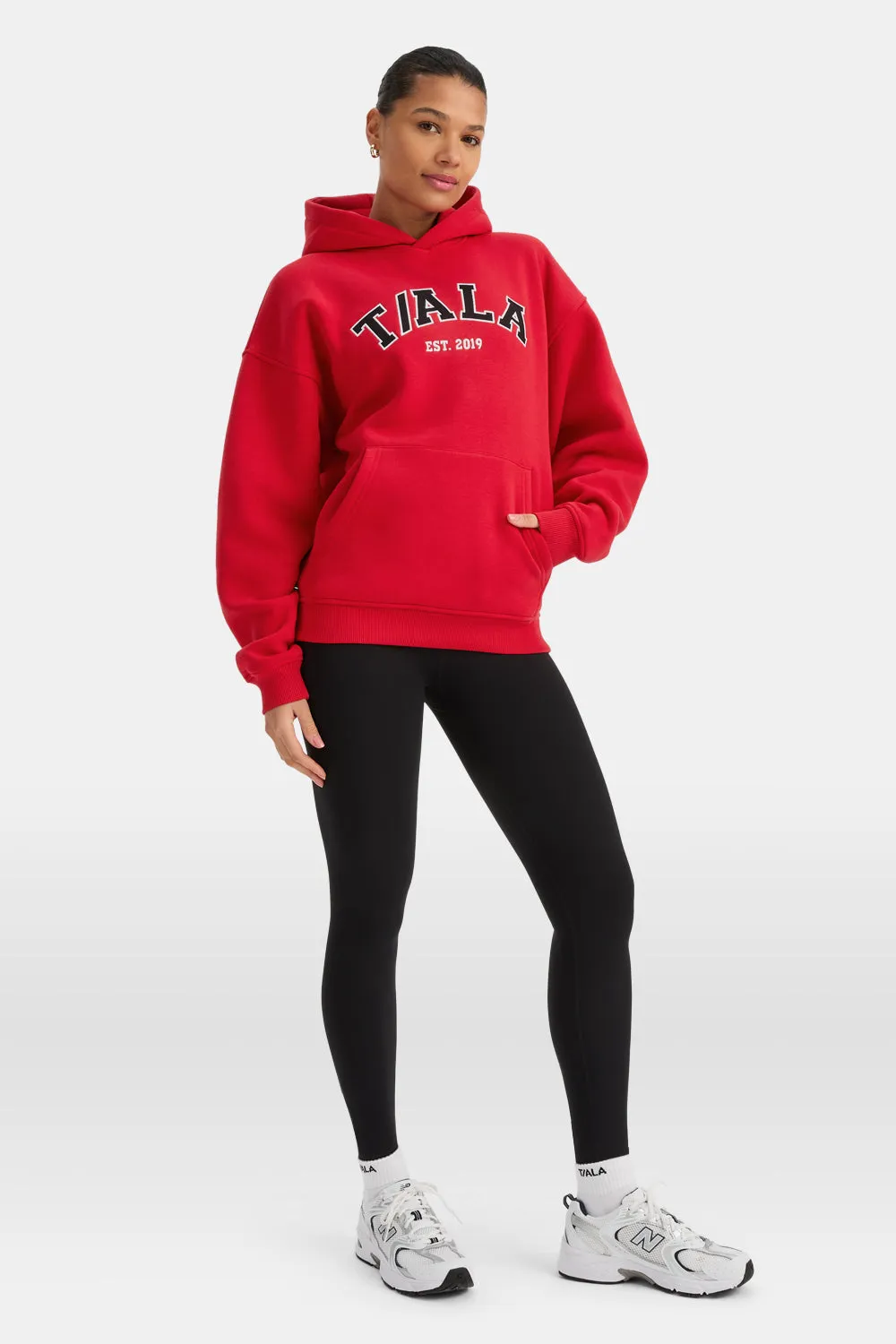 Oversized Club Hoodie - Chilli Red sold by TALA product image thumbnail 3