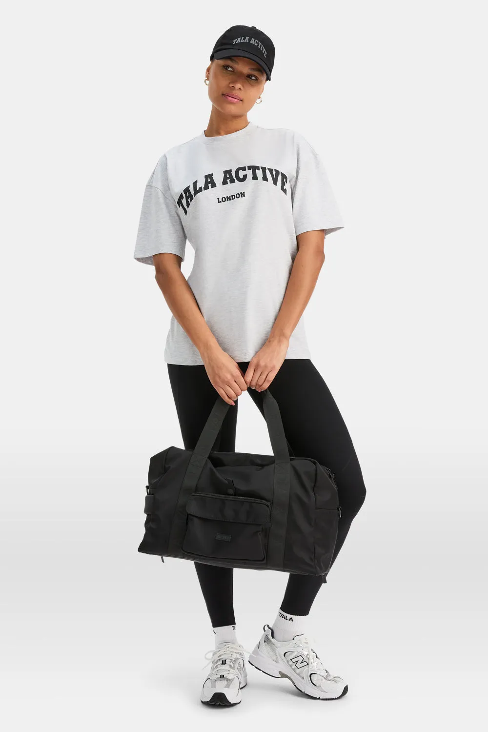 TALA Active Logo Tee - Grey Marl sold by TALA product image thumbnail 5