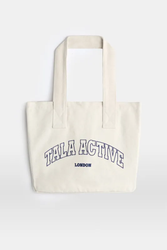 TALA Active Applique Tote Bag - Neutral sold by TALA