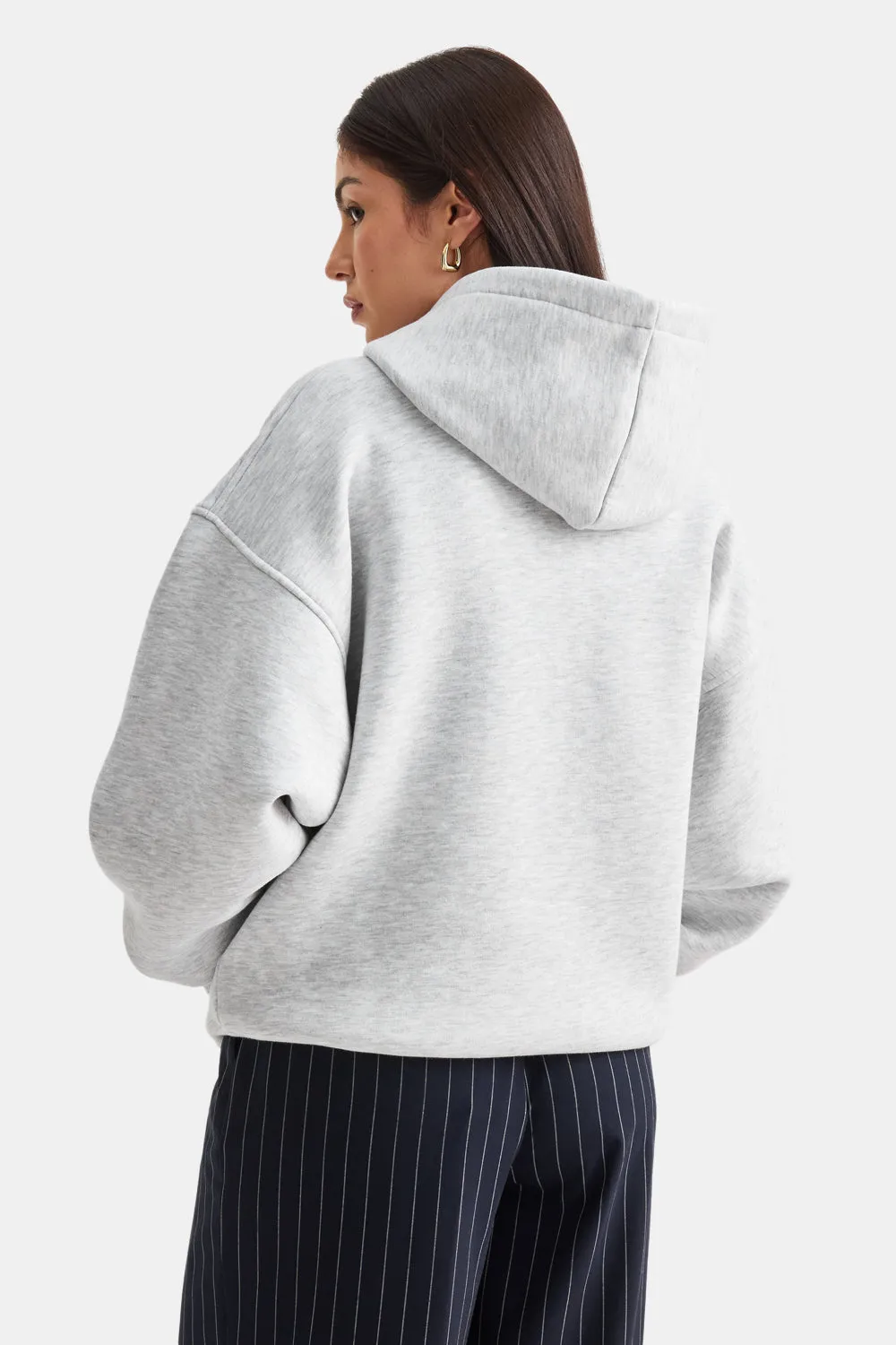 TALA Active Applique Hoodie - Grey Marl sold by TALA product image thumbnail 4