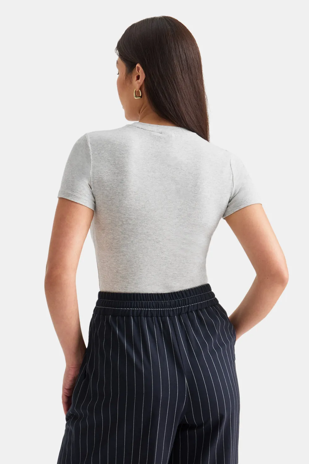 365 Core Cotton Short Sleeve T-Shirt - Grey Marl sold by TALA product image thumbnail 5
