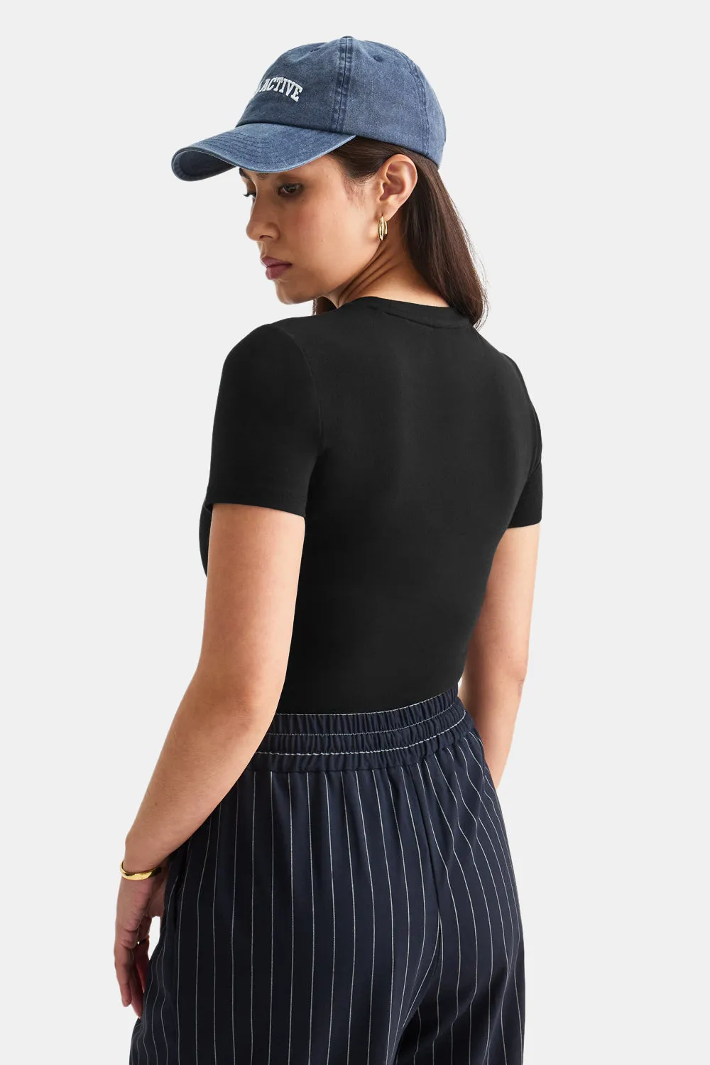 365 Core Cotton Short Sleeve T-Shirt - Black sold by TALA product image thumbnail 4