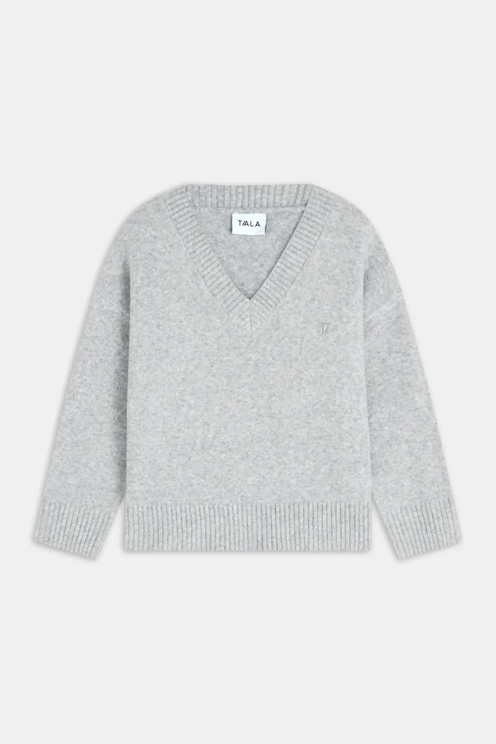 V Neck Jumper - Grey Marl sold by TALA product image thumbnail 2