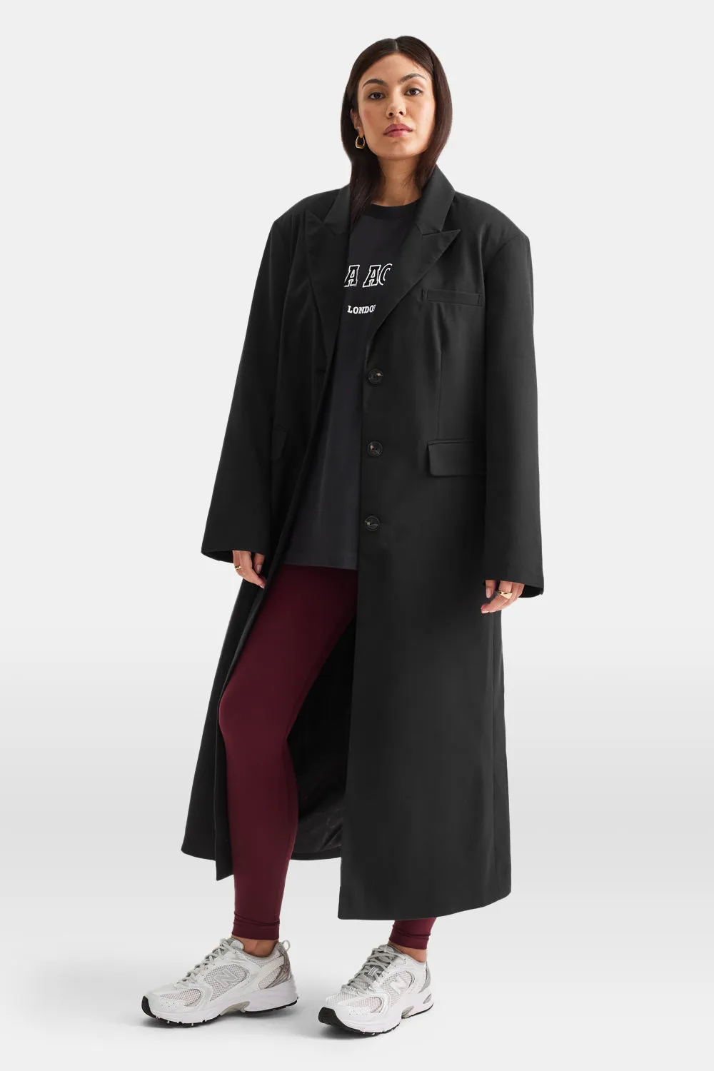 Longline Blazer Coat - Black sold by TALA product image thumbnail 3
