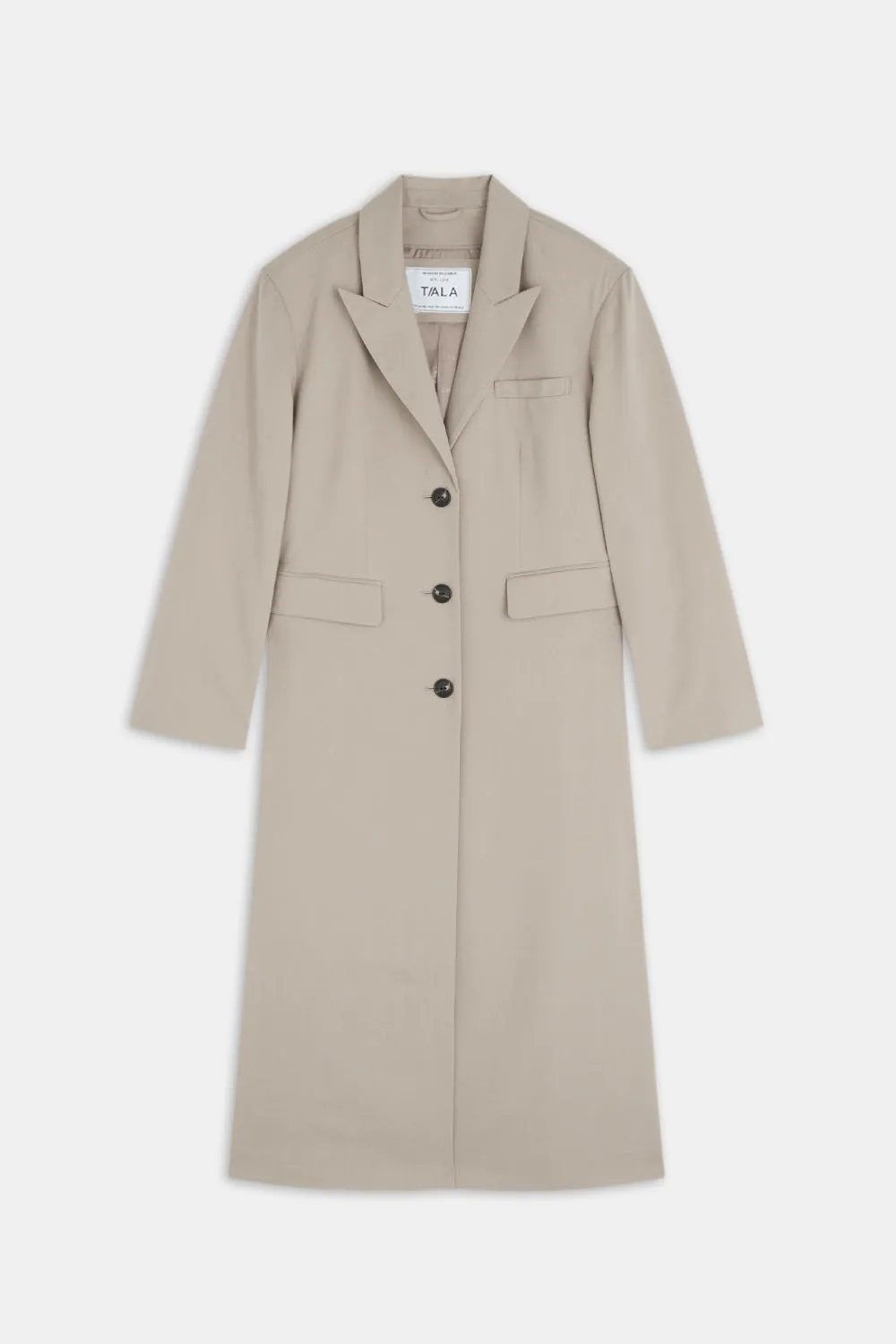Longline Blazer Coat - Soft Khaki sold by TALA product image thumbnail 2