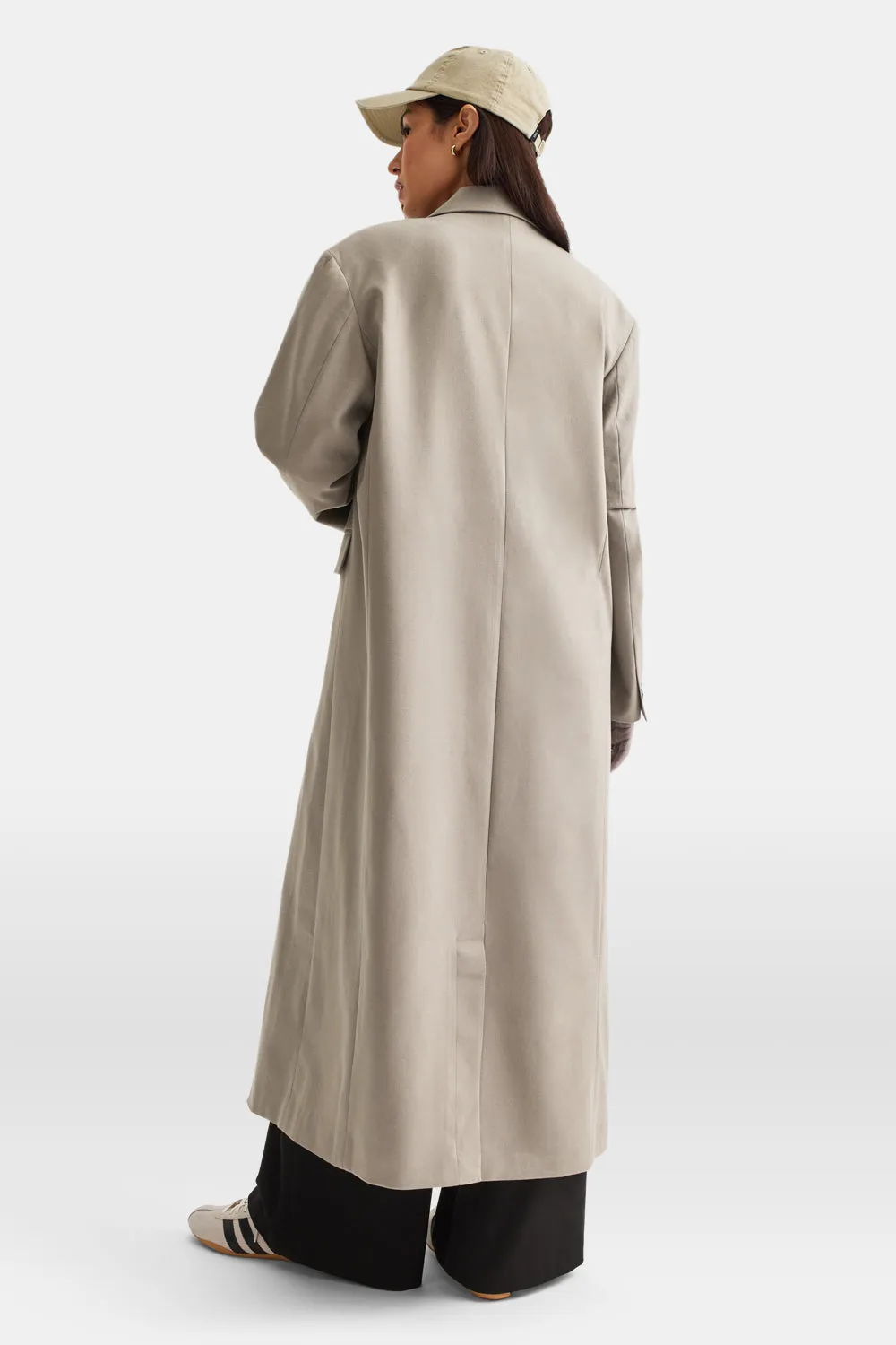 Longline Blazer Coat - Soft Khaki sold by TALA product image thumbnail 4