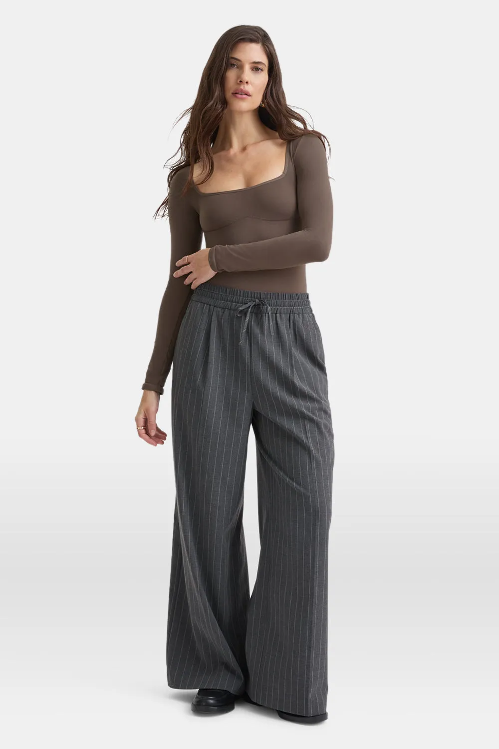 365 Contour Square Neck Bodysuit - Mocha sold by TALA product image thumbnail 3