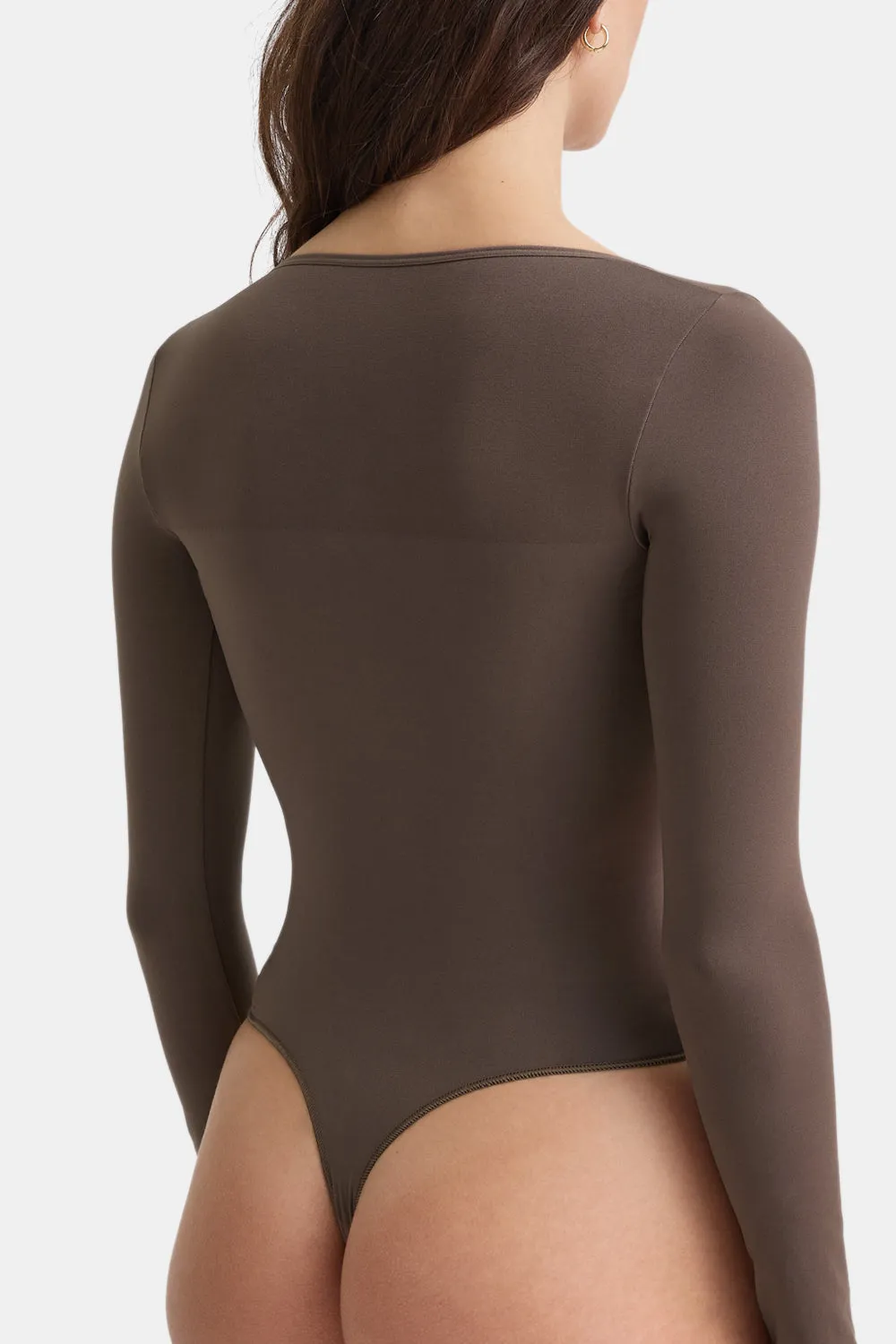 365 Contour Square Neck Bodysuit - Mocha sold by TALA product image thumbnail 5