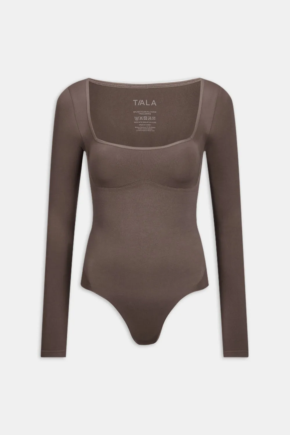 365 Contour Square Neck Bodysuit - Mocha sold by TALA product image thumbnail 2