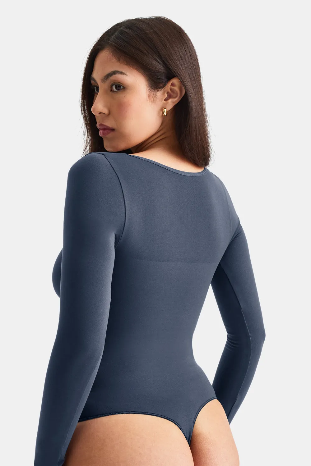 365 Contour Square Neck Bodysuit - Washed Navy sold by TALA product image thumbnail 5