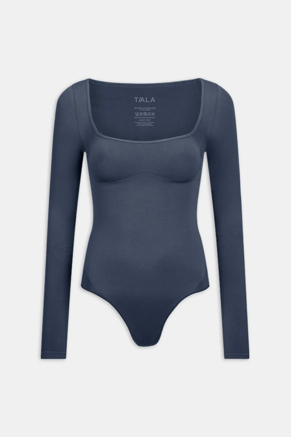 365 Contour Square Neck Bodysuit - Washed Navy sold by TALA product image thumbnail 2