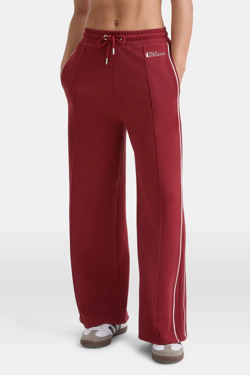 Contrast Piping Track Pant - Vintage Red sold by TALA product image thumbnail 4