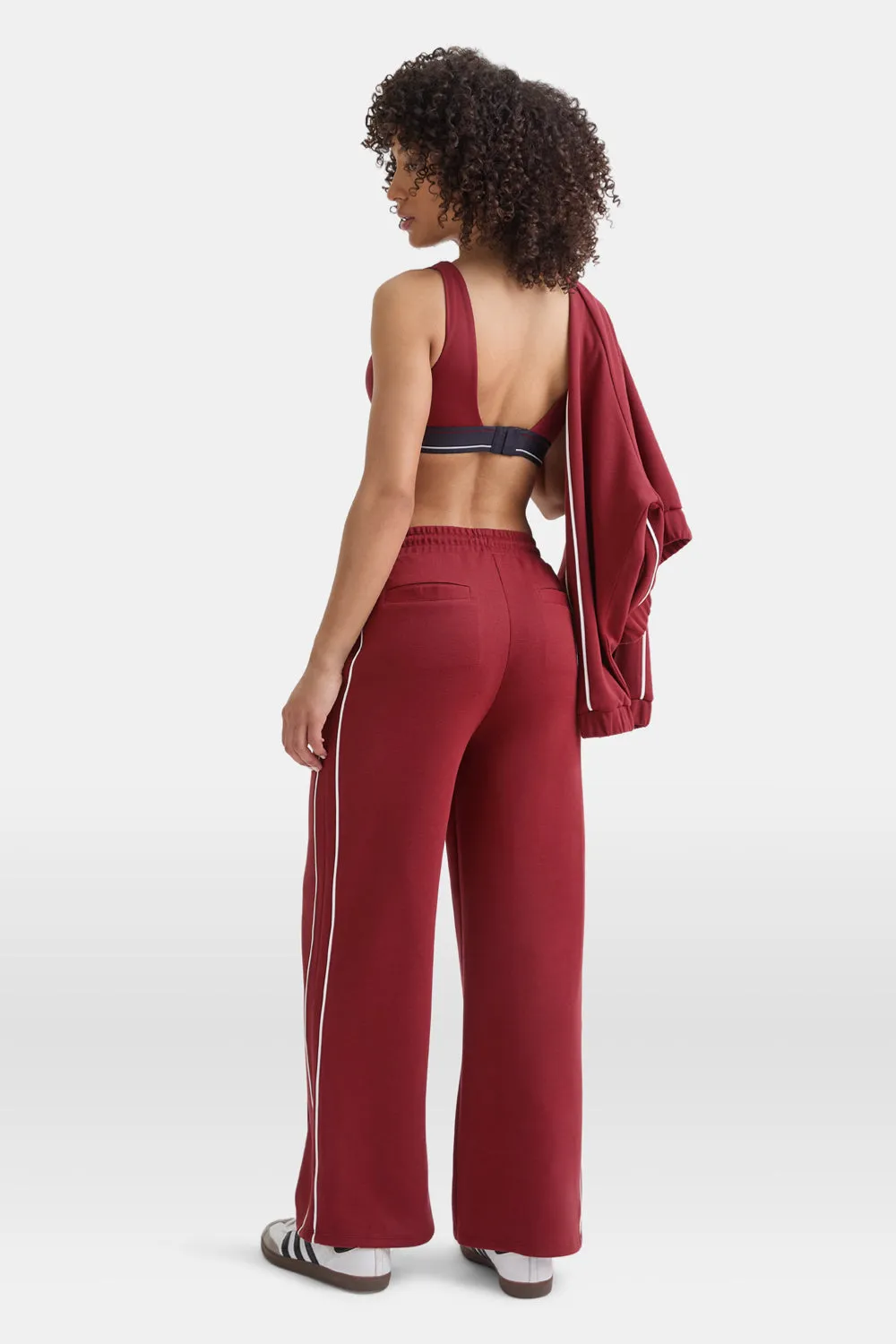 Contrast Piping Track Pant - Vintage Red sold by TALA product image thumbnail 3