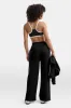 Contrast Piping Track Pant - Shadow Black sold by TALA
