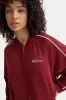 Contrast Piping Track Jacket - Vintage Red sold by TALA