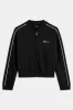 Contrast Piping Track Jacket - Shadow Black sold by TALA