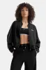 Contrast Piping Track Jacket - Shadow Black sold by TALA
