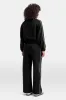 Contrast Piping Track Jacket - Shadow Black sold by TALA