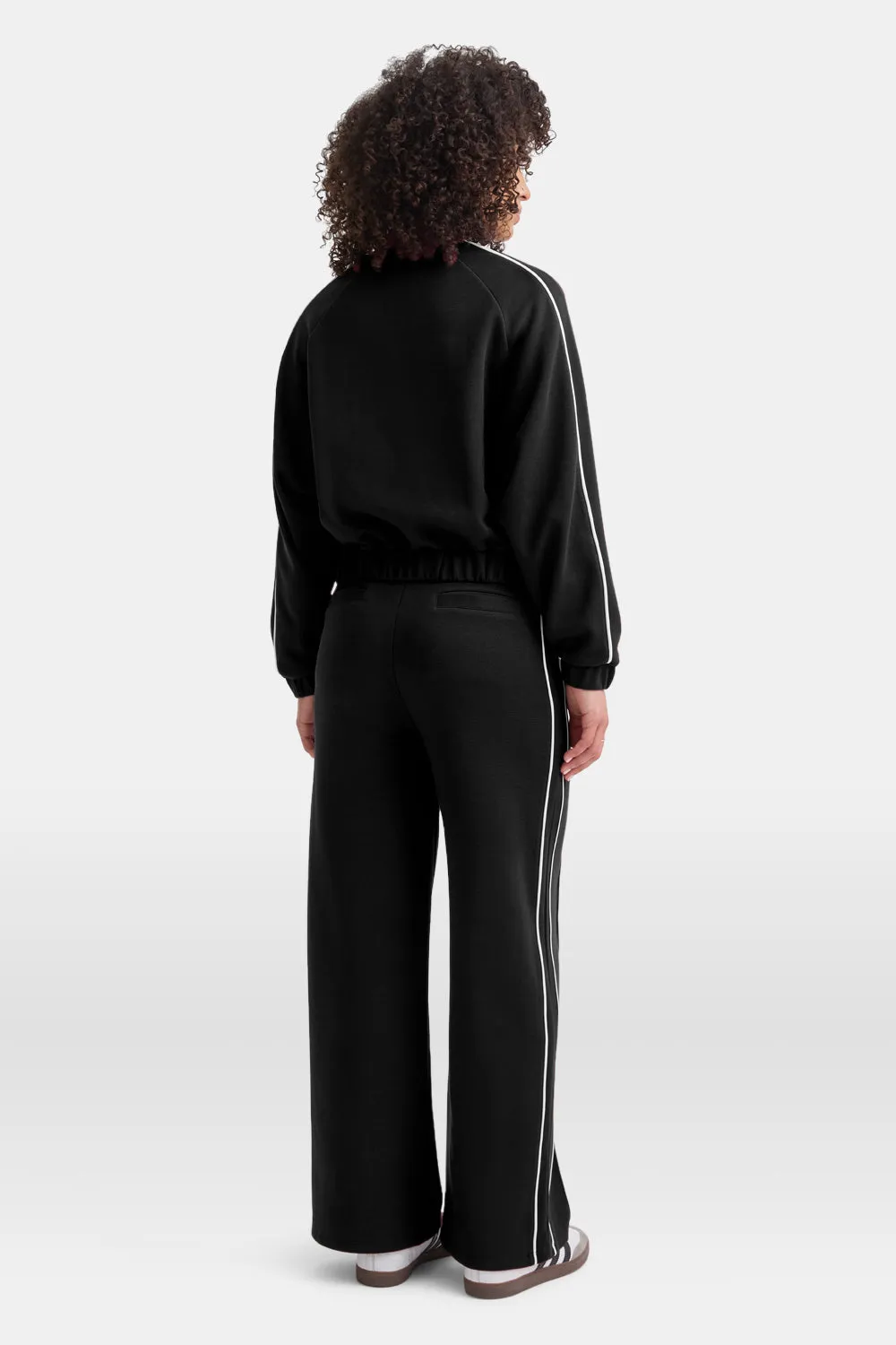 Contrast Piping Track Jacket - Shadow Black sold by TALA product image thumbnail 4