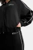 Contrast Piping Track Jacket - Shadow Black sold by TALA