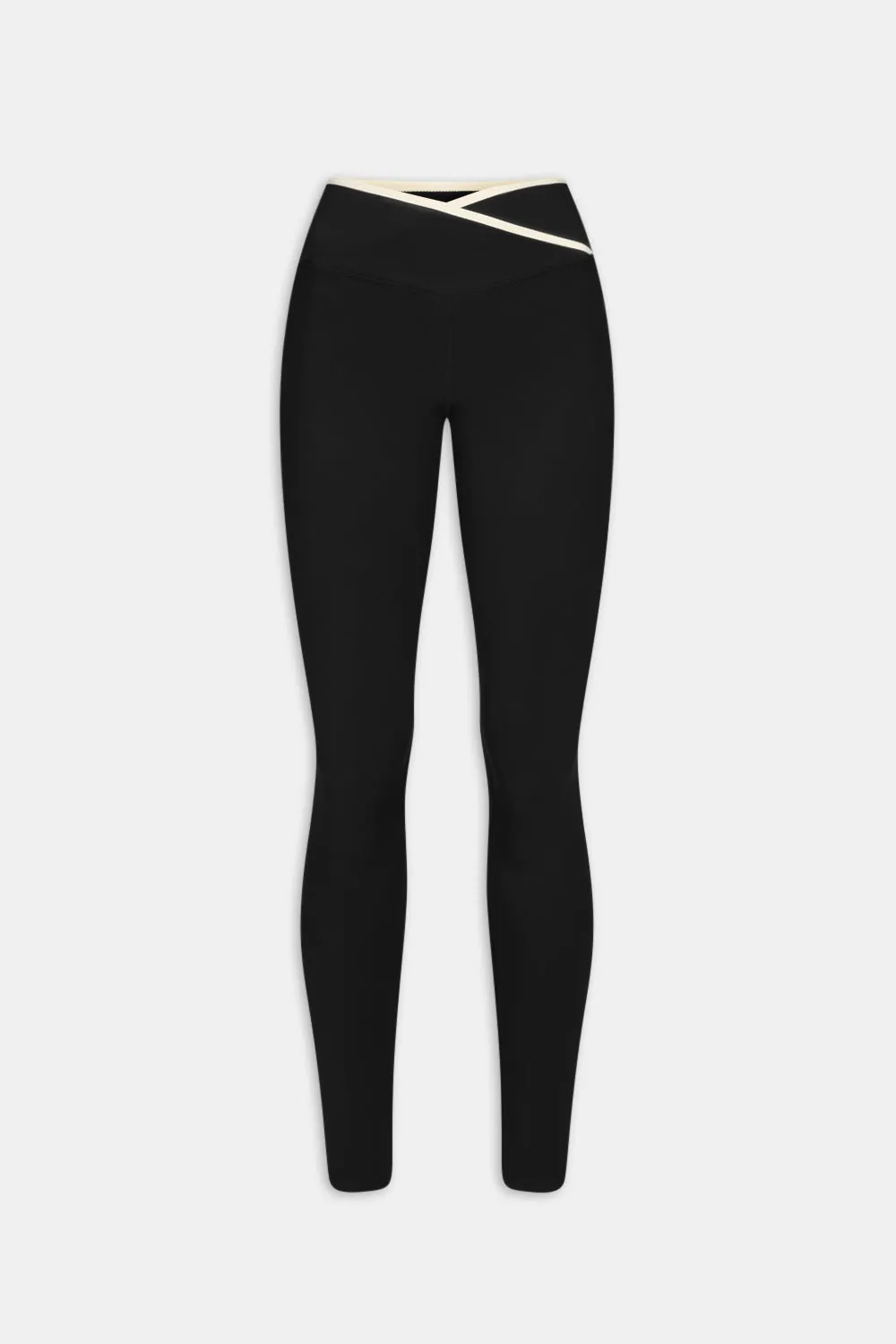DayFlex Wrap High Waisted Legging - Shadow Black & Ivory sold by TALA