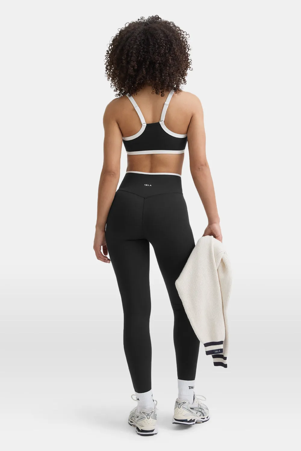 DayFlex Wrap High Waisted Legging - Shadow Black & Ivory sold by TALA product image thumbnail 5