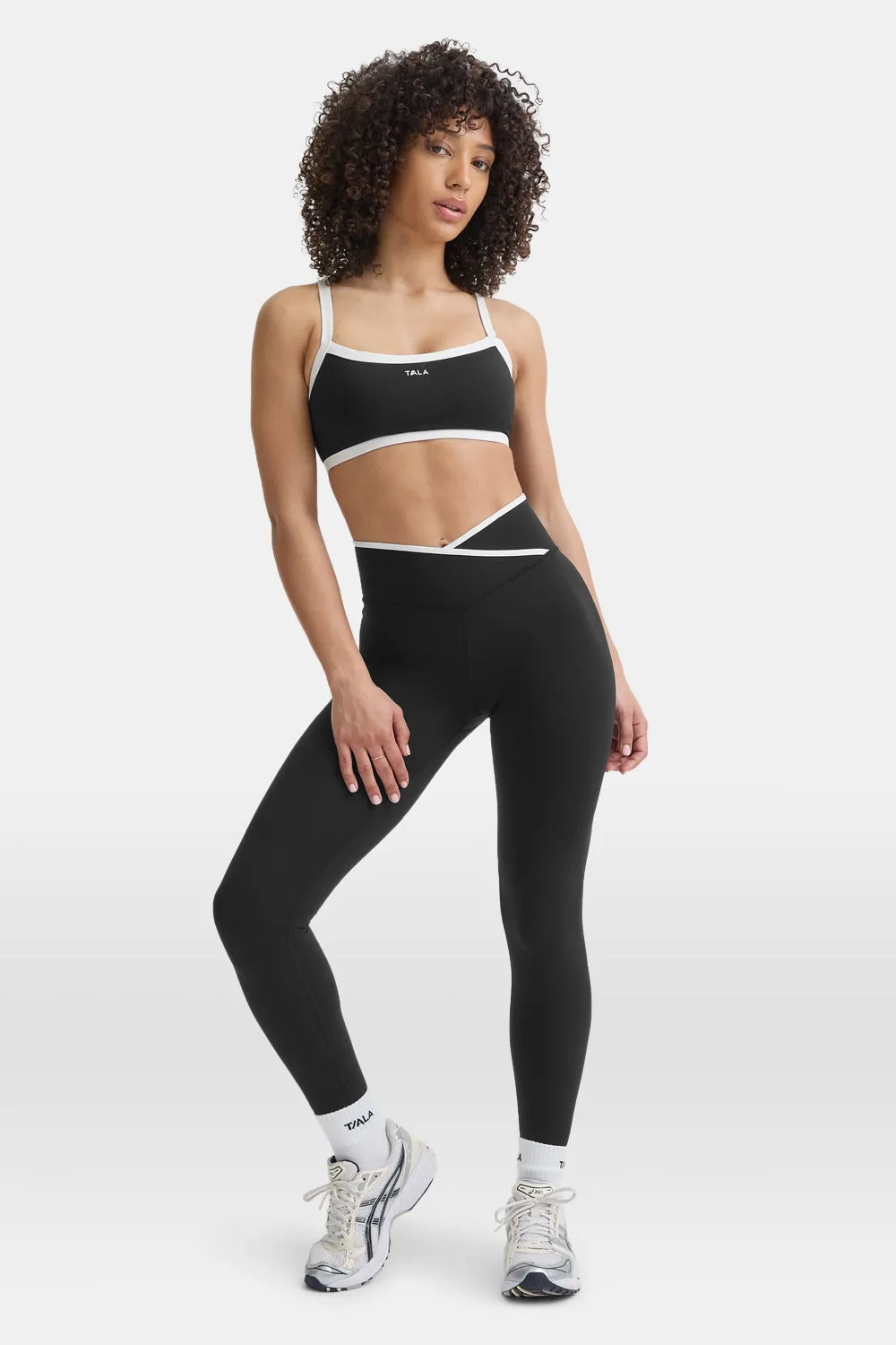 DayFlex Wrap High Waisted Legging - Shadow Black & Ivory sold by TALA product image thumbnail 2